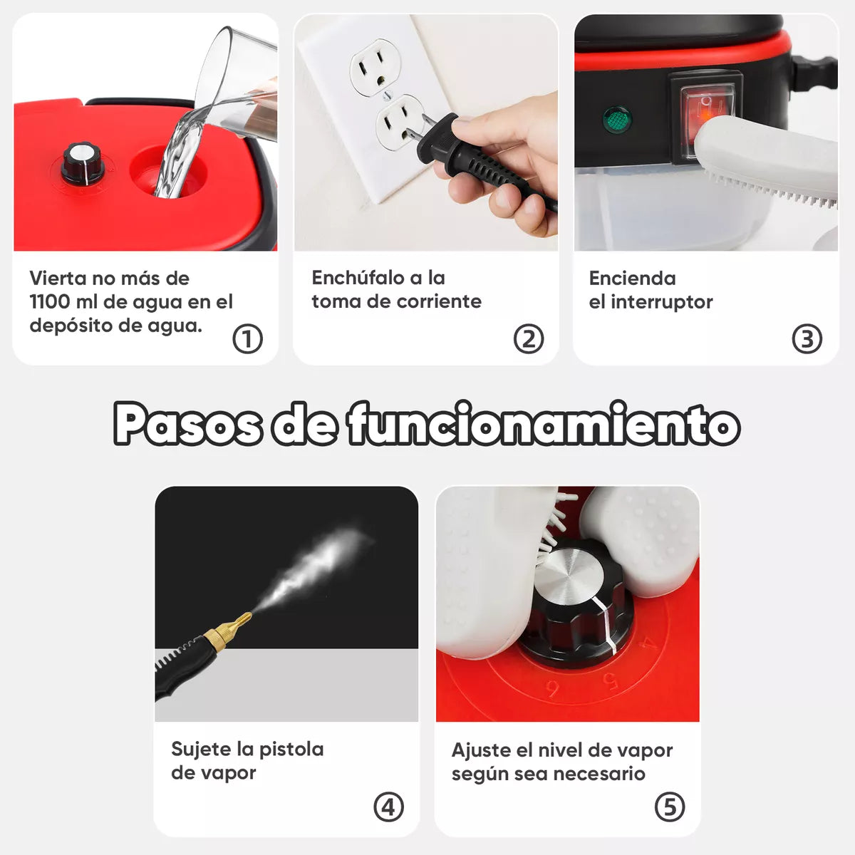 Limpiador de Vapor Portátil (En Oferta)