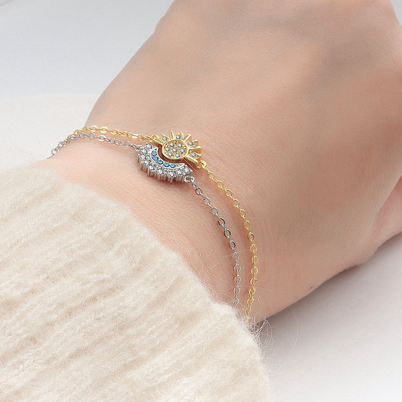 Stellar™ Pulsera Duo Sol Y Luna Par de Pulseras