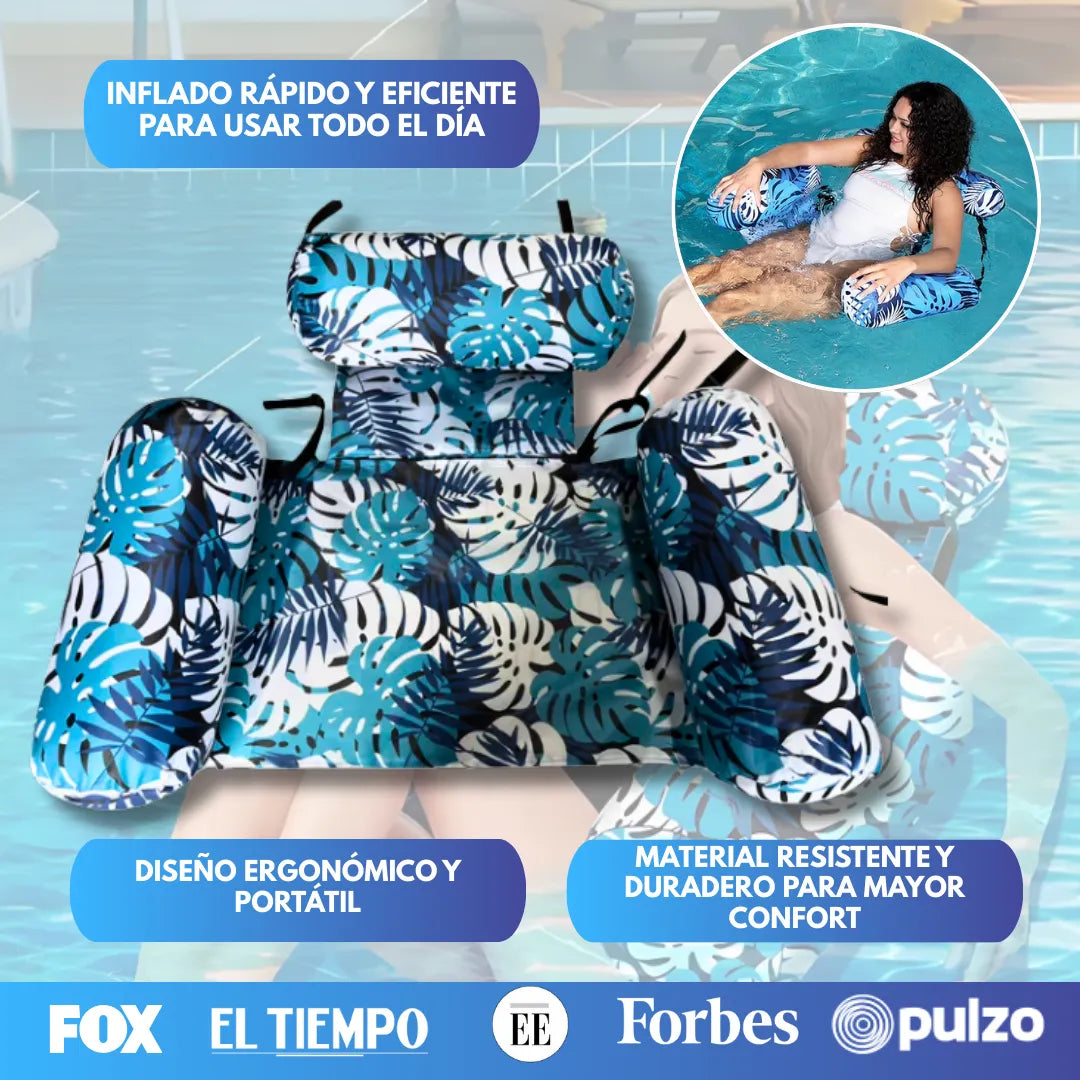 SpinEase™ Silla Inflable Flotante de Lujo