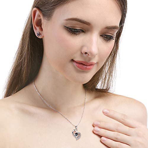 Collar Te amo en 100 idiomas Corazon CON CAJA Corazon*