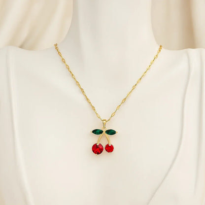 Cherry Elegance™ SET Collar+ Aretes
