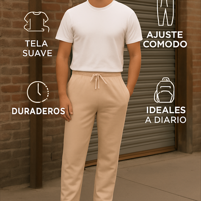 Nuevo Basic & Bold: Jogger Bota Recta para Hombre - Paga 2 LLeva 3