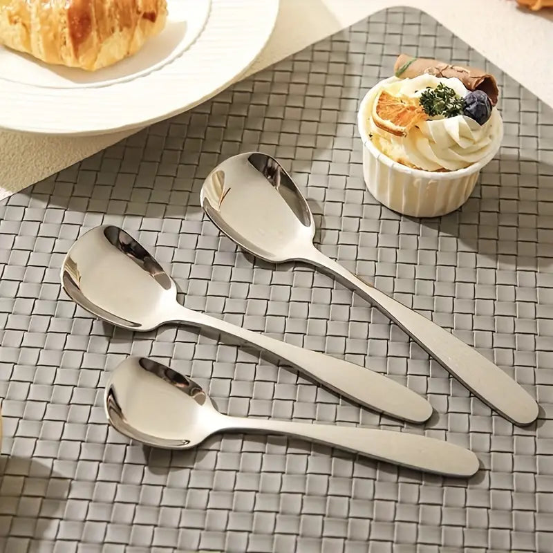 LuxeSpoon™ Cucharas Cuadradas de Acero Inoxidable  (2 Unidades)