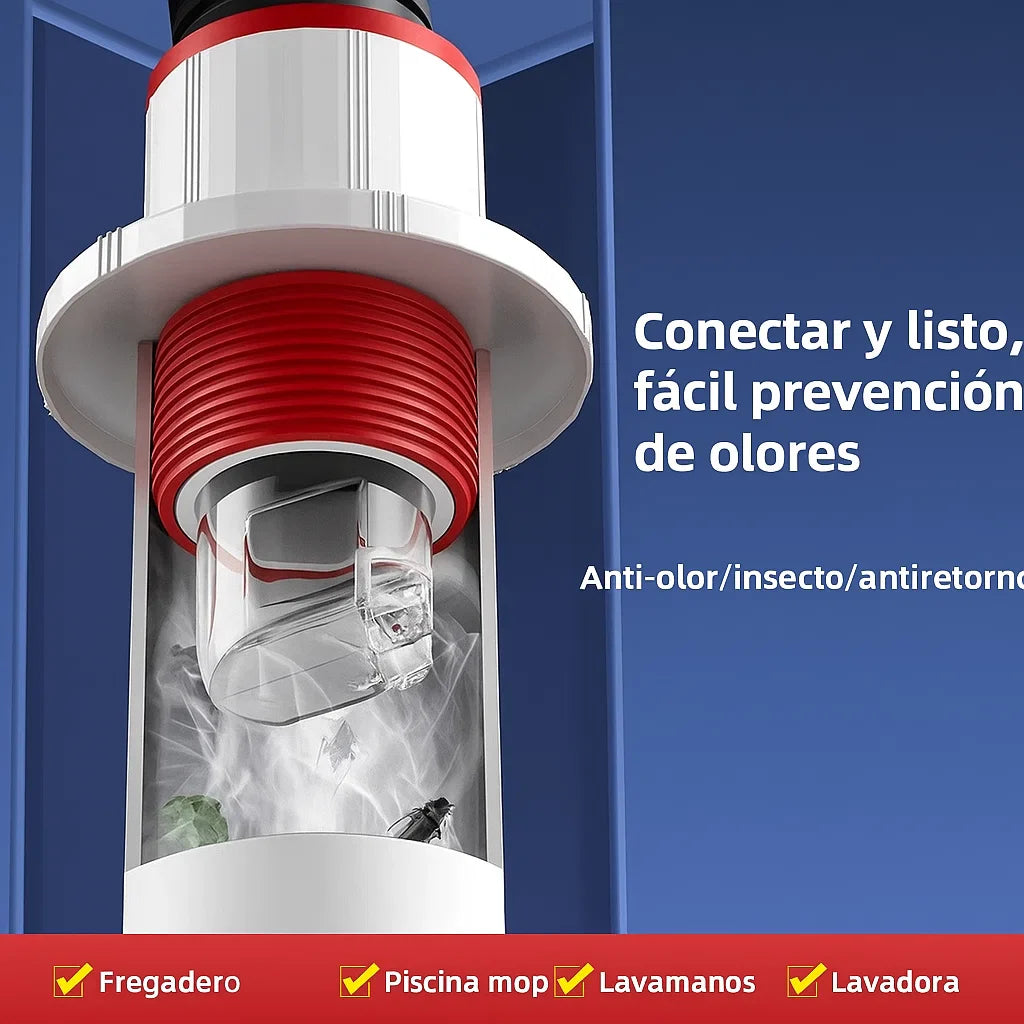 OdorShield™ Dispositivo Anti-Olores para Tuberias