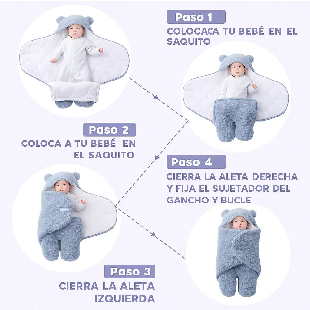 CozyBear™ Manta Envolvente para Bebé