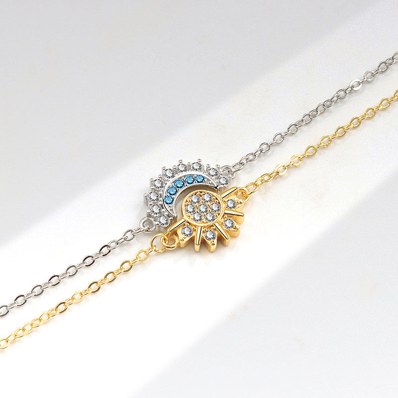 Stellar™ Pulsera Duo Sol Y Luna Par de Pulseras