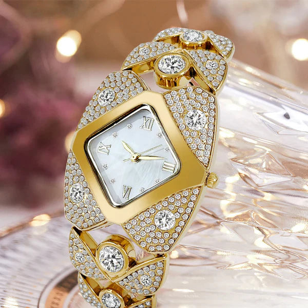 Crystelle™ Reloj de cuarzo Vintage + Caja