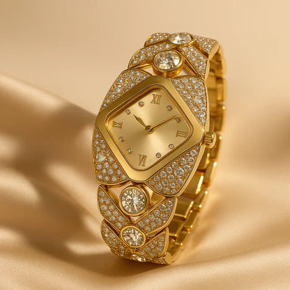 Crystelle™ Reloj de cuarzo Vintage + Caja