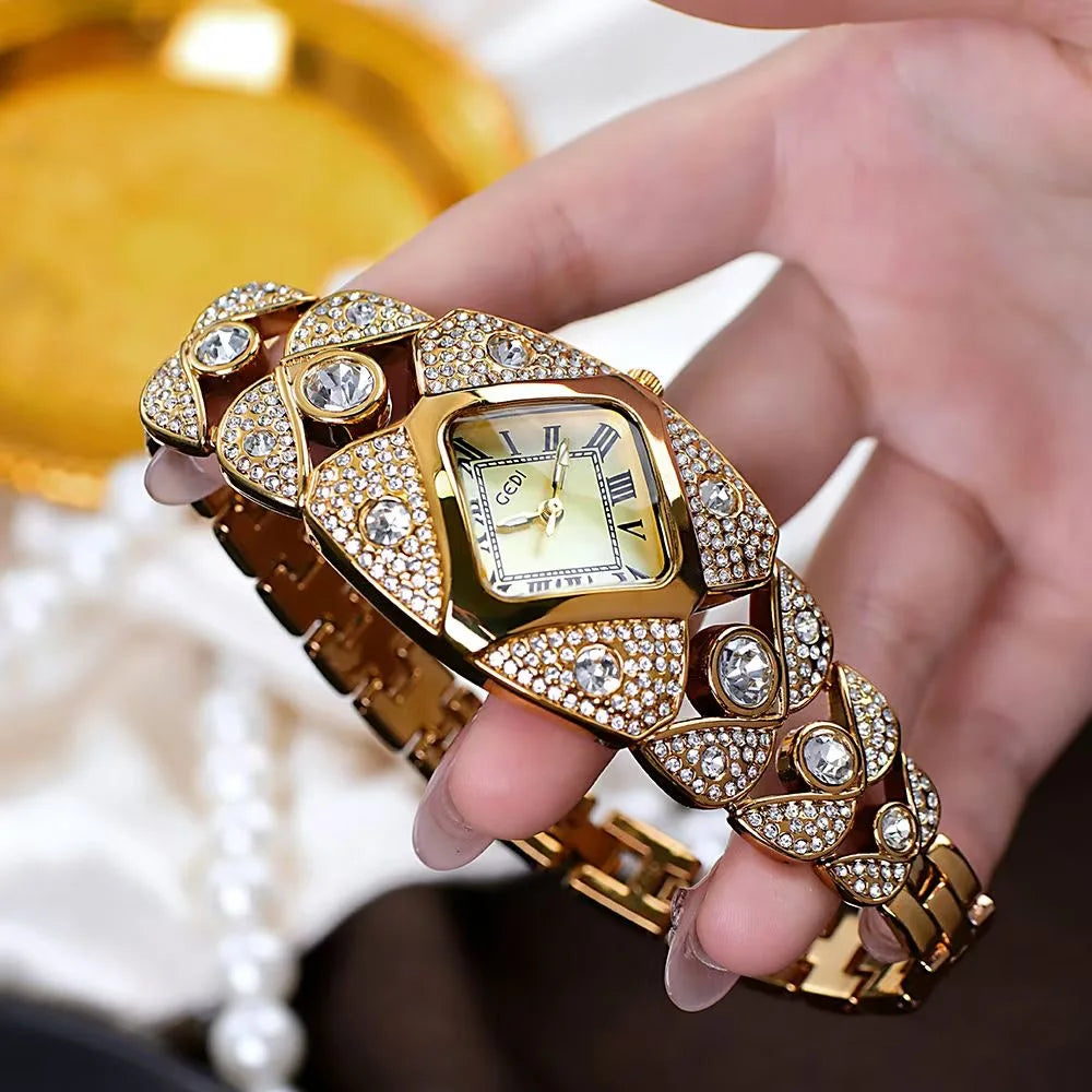 Crystelle™ Reloj de cuarzo Vintage + Caja