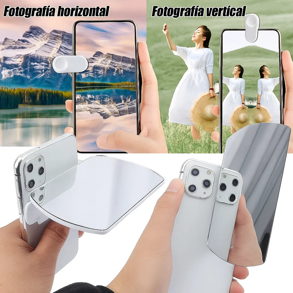 DualView™ Lente con efecto espejo Para celulares