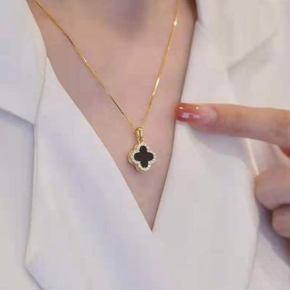 Charm ® Collar Trebol de 4 hojas VIRAL