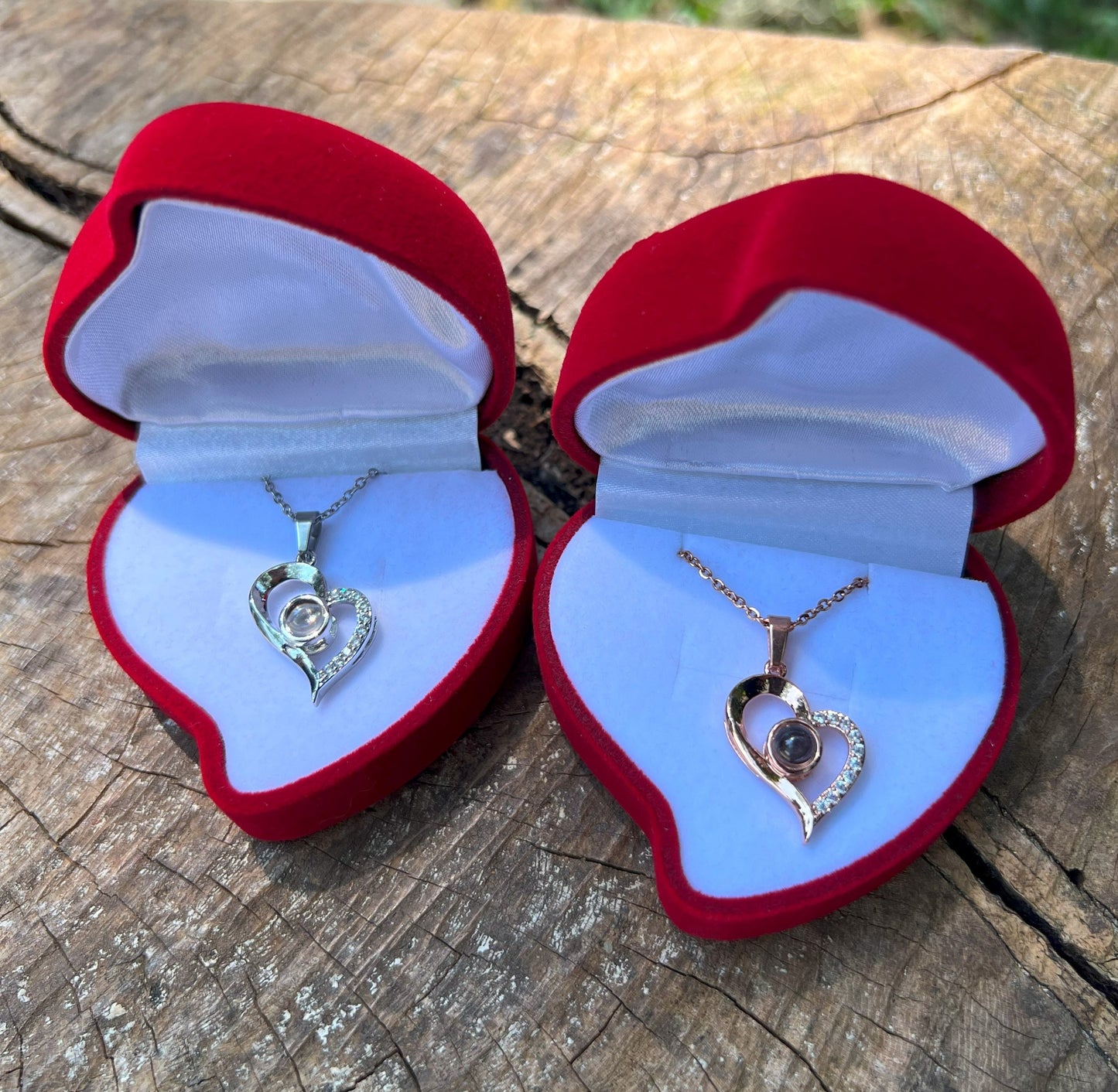 Collar Te amo en 100 idiomas Corazon CON CAJA Corazon-