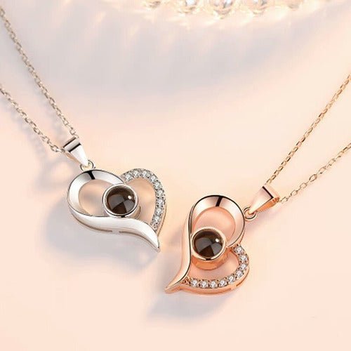 Collar Te amo en 100 idiomas Corazon CON CAJA Corazon*